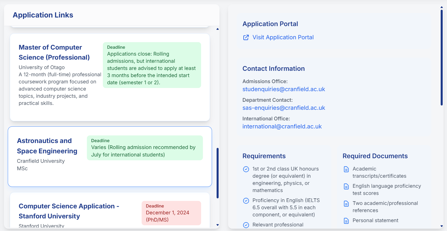 Application Links
